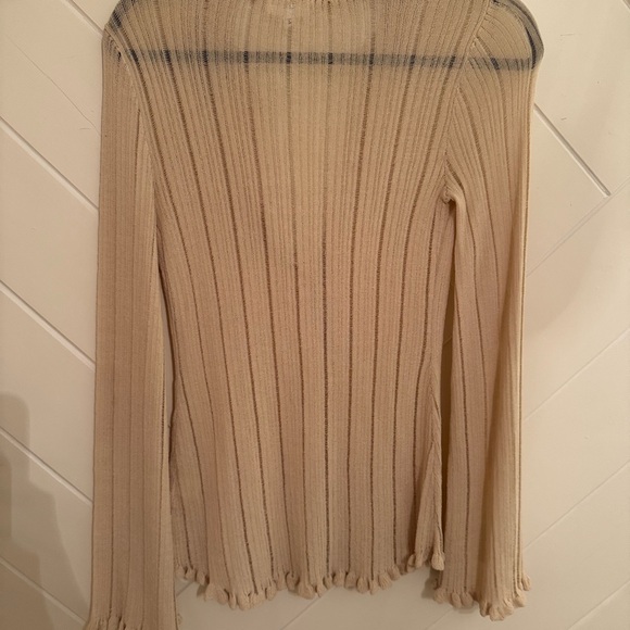 LPA Cream Ribbed Cardigan - Picture 5 of 5